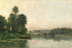 De hellingen van Méry sur Oise tegenover Auvers - Charles François Daubigny