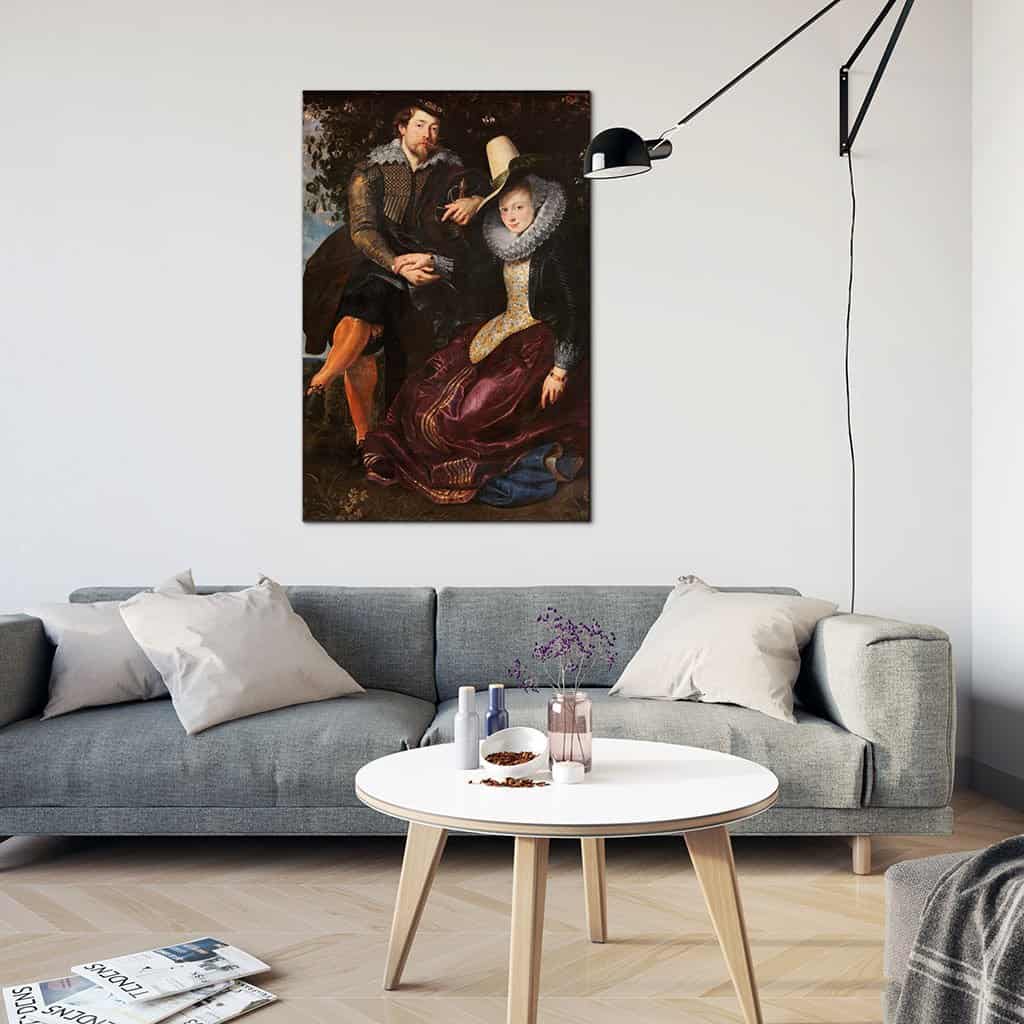 De kunstenaar en zijn eerste vrouw, Isabella Brant, in de Kamperfoelie Bower (Peter Paul Rubens)