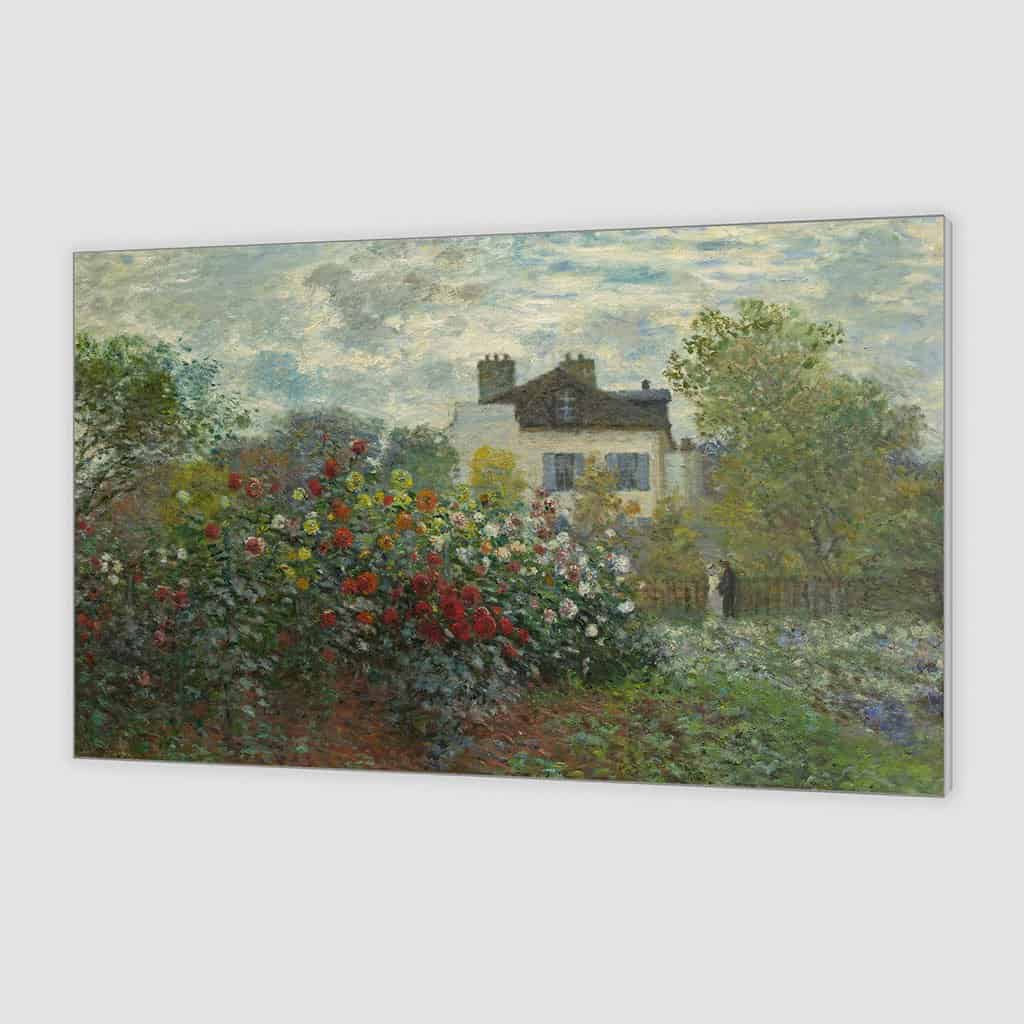 De tuin van Monet in Argenteuil - Claude Monet