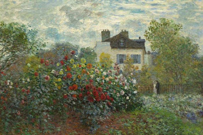 De tuin van Monet in Argenteuil - Claude Monet