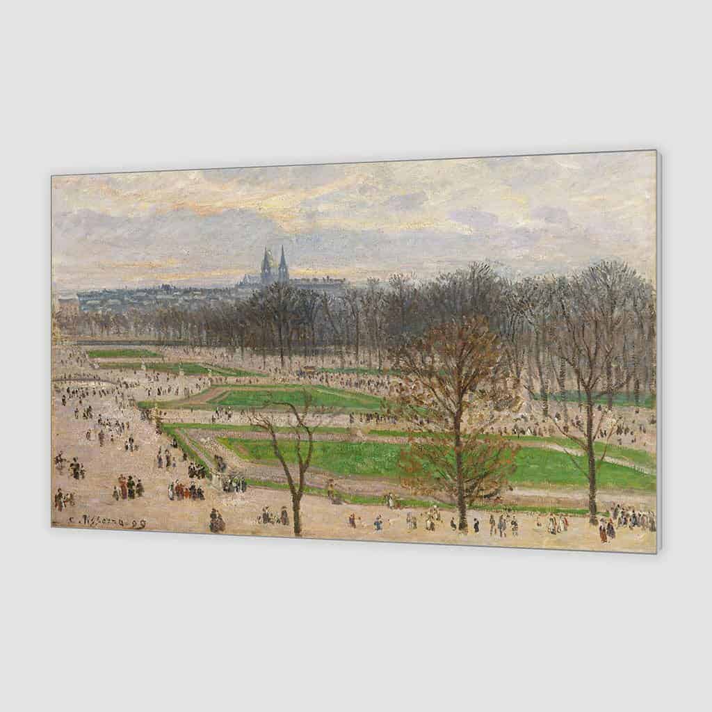 De tuin van de Tuileries op een Middag van de winter ll - Camille Pissarro