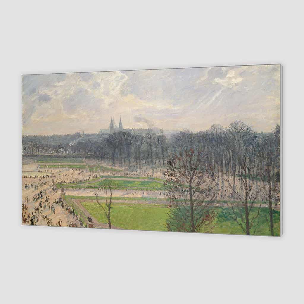 De tuin van de Tuileries op een Middag van de winter - Camille Pissarro