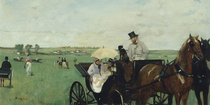 Bij de wedstrijden op het platteland - Edgar Degas