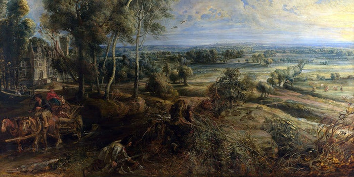 Een mening van Het Steen in de vroege ochtend (Peter Paul Rubens)