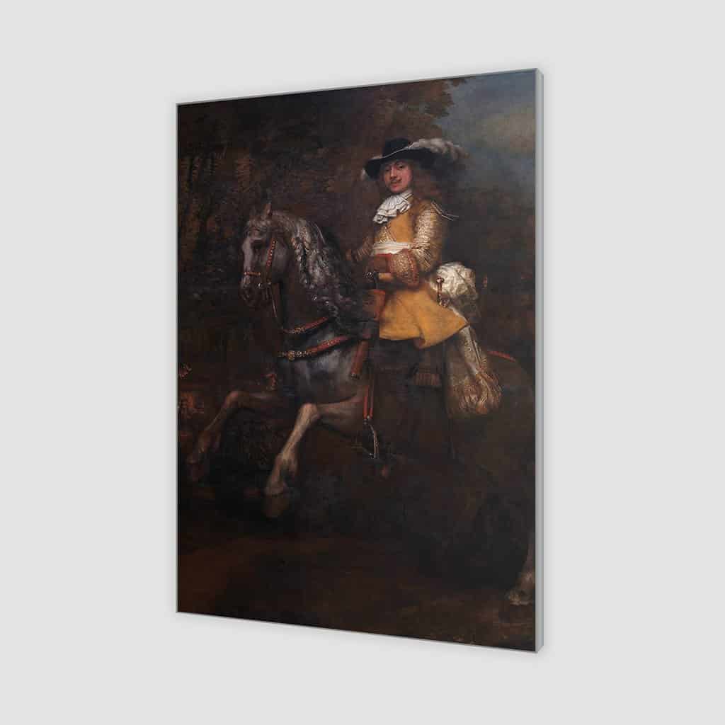 Paardensportret van Frederik Rihel (Rembrandt)