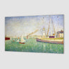 Brug Ingang tot de haven van Honfleur (Georges Seurat)