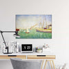 Brug Ingang tot de haven van Honfleur (Georges Seurat)