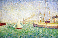 Brug Ingang tot de haven van Honfleur (Georges Seurat)