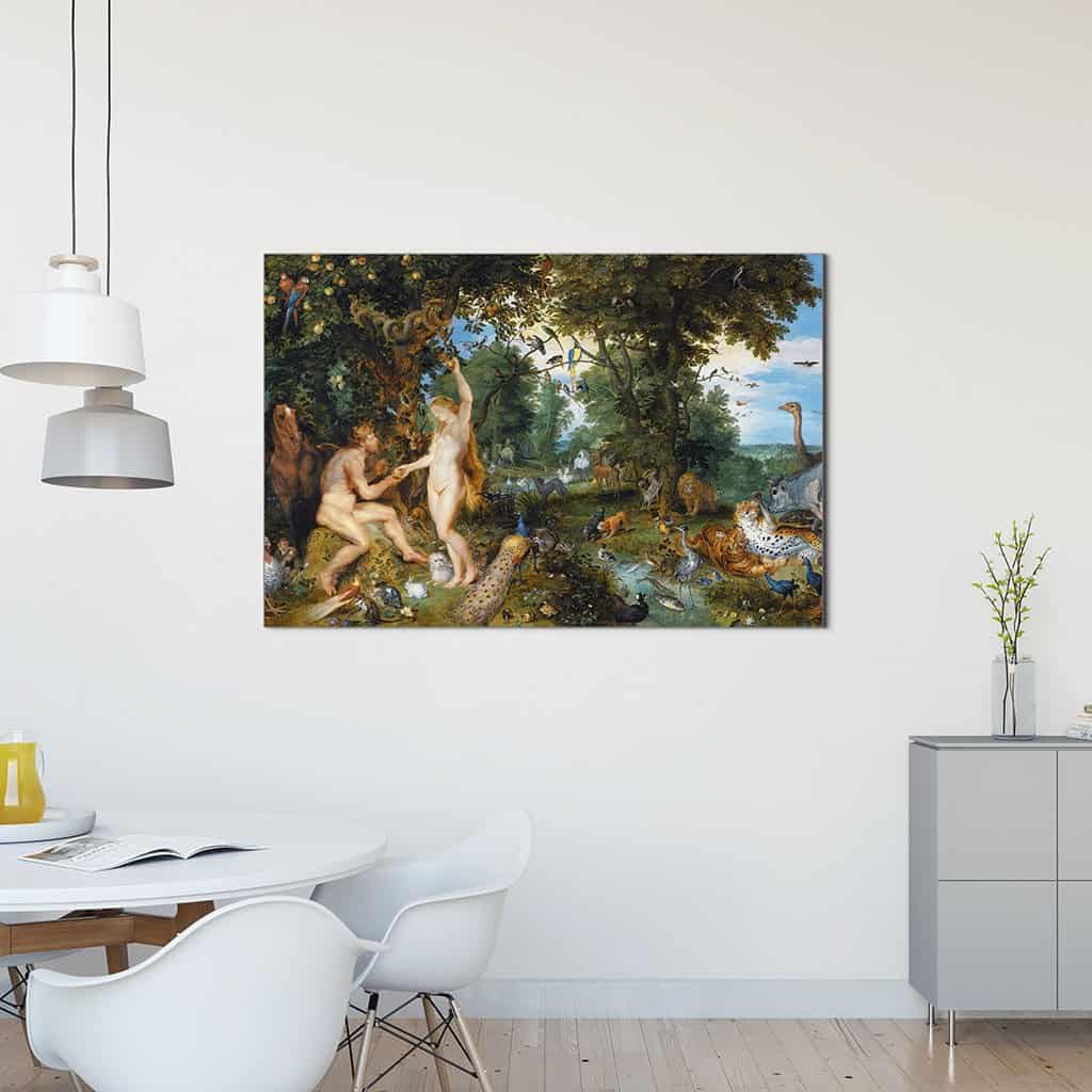 Het aards paradijs met de zondeval van Adam en Eva (Peter Paul Rubens)
