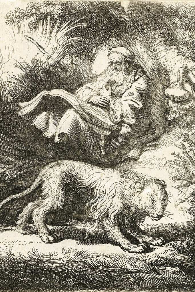 Hiëronymuslezing in de wildernis (Rembrandt)