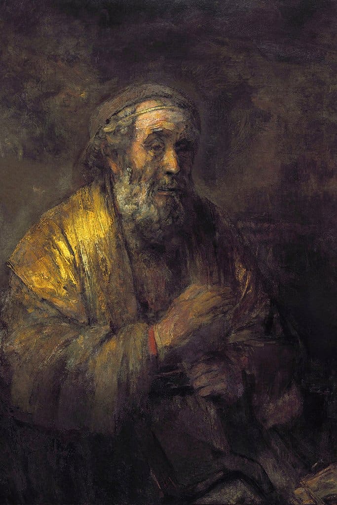 Homerus dicteert zijn verzen (Rembrandt)