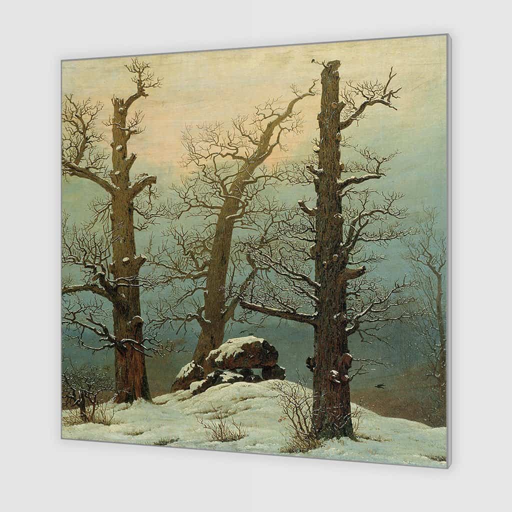 Hunebed in de sneeuw - Caspar David Friedrich