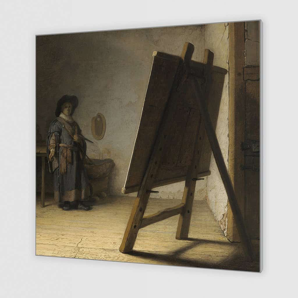 De schilder in zijn atelier-' idea ' (Rembrandt)