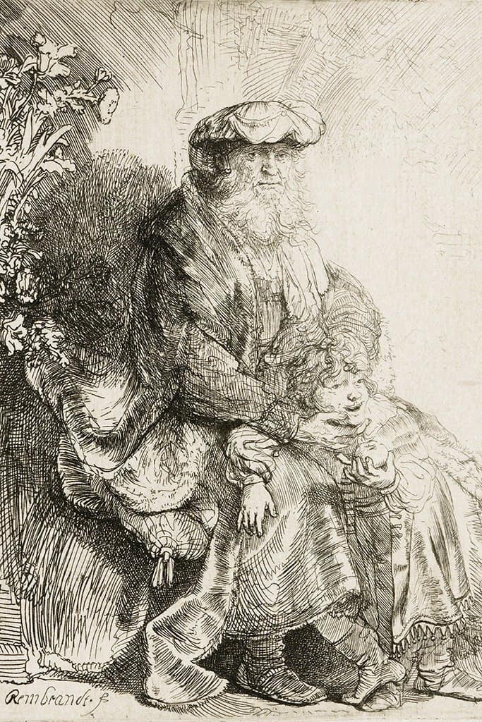 Jacob liefkoost Benjamin - Rembrandt