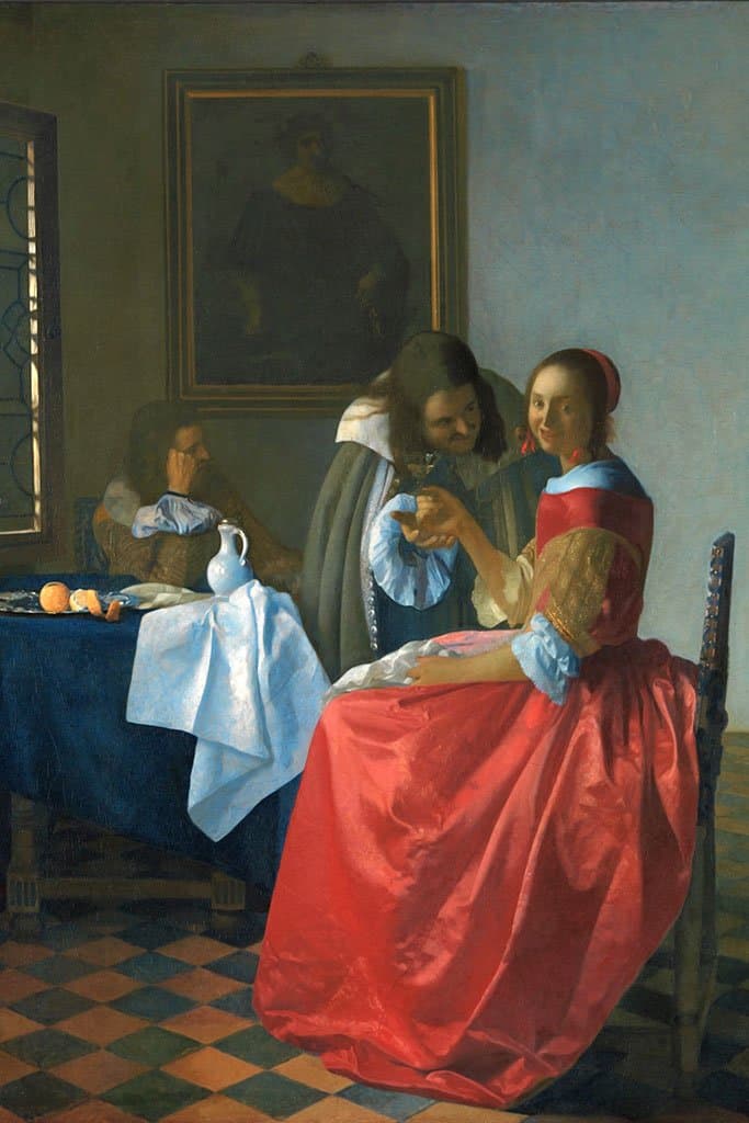 Dame en twee heren (Johannes Vermeer)