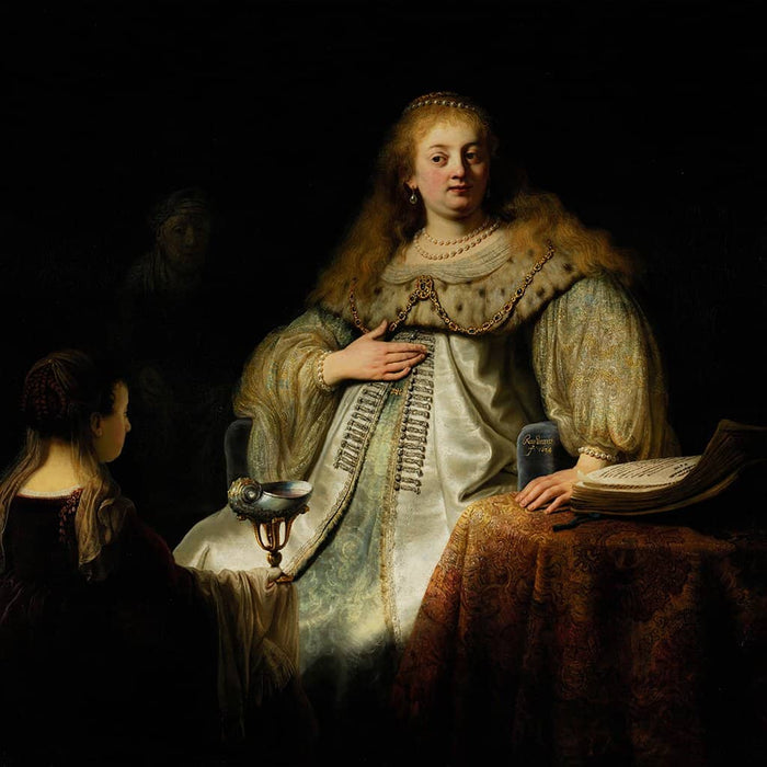 Judith aan het banket van Holofernes - Rembrandt