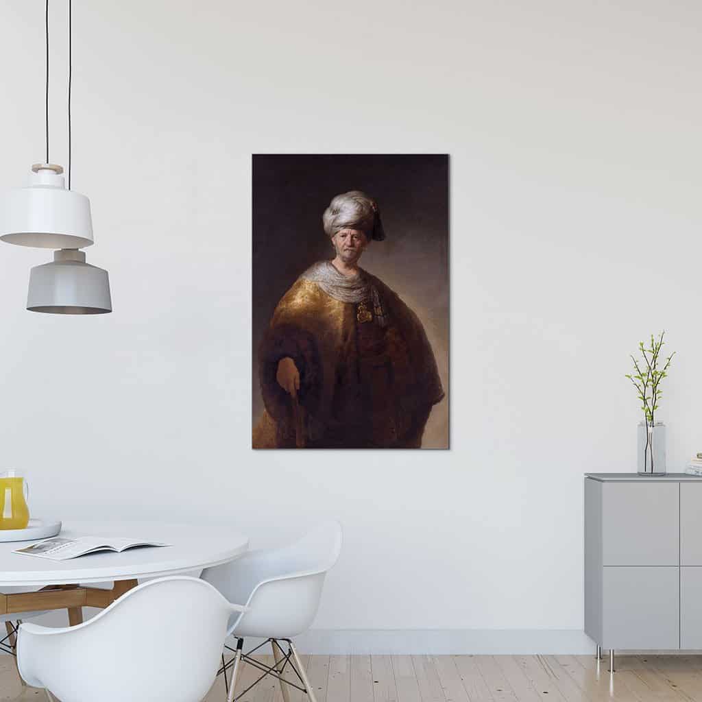 Knee-length Figure of a Man in an Oriental Dress ('The Noble Slav') (Rembrandt) Knee-length Figure of a Man in an Oriental Dress ('The Noble Slav') (Rembrandt)