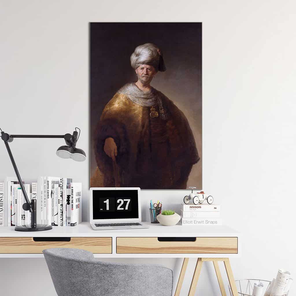 Knee-length Figure of a Man in an Oriental Dress ('The Noble Slav') (Rembrandt) Knee-length Figure of a Man in an Oriental Dress ('The Noble Slav') (Rembrandt)