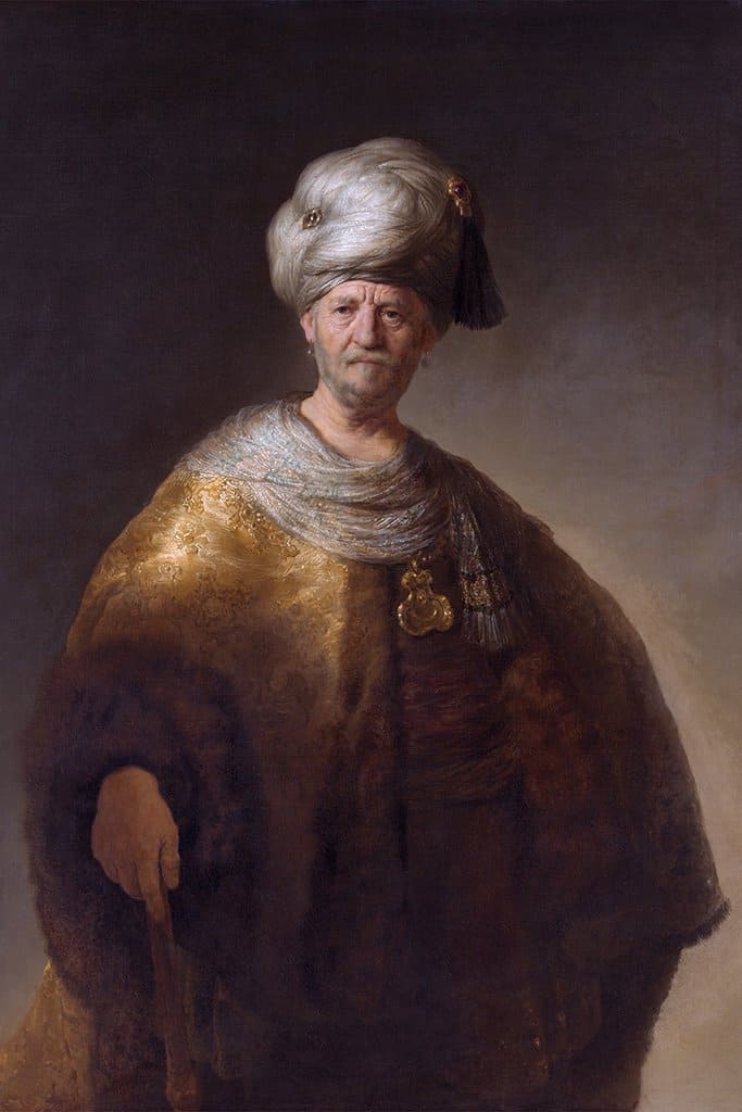 Knee-length Figure of a Man in an Oriental Dress (‘The Noble Slav’) (Rembrandt)