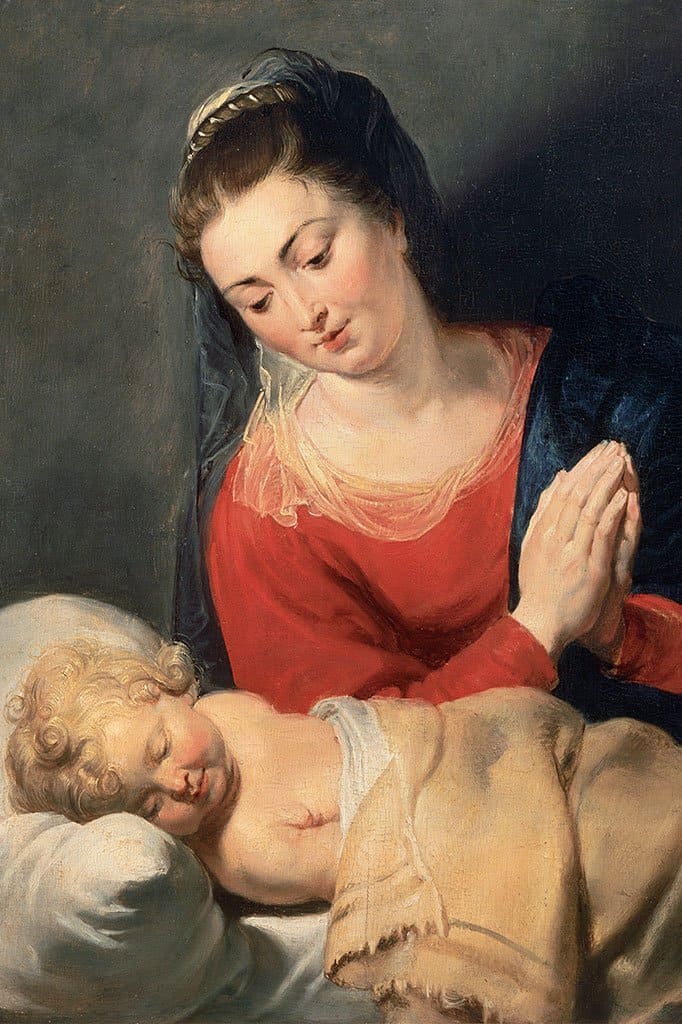 Maagd in aanbidding voor het Christuskind (Peter Paul Rubens)