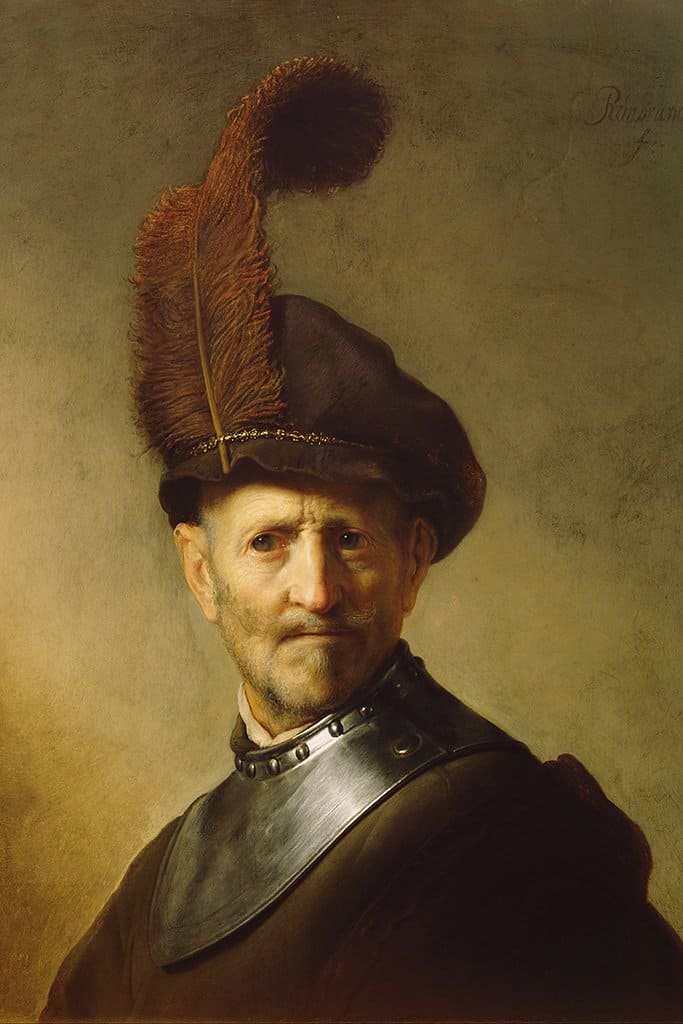 Man met gorget en pruimenmuts (Rembrandt)