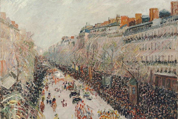 Mardi Gras op de Boulevards - Camille Pissarro