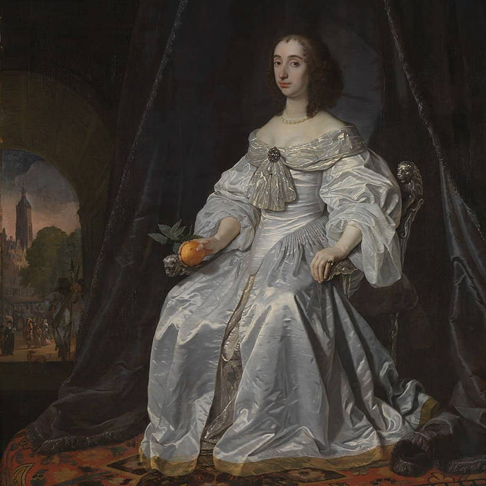 Maria Stuart als weduwe van Willem II - Bartholomeus van der Helst