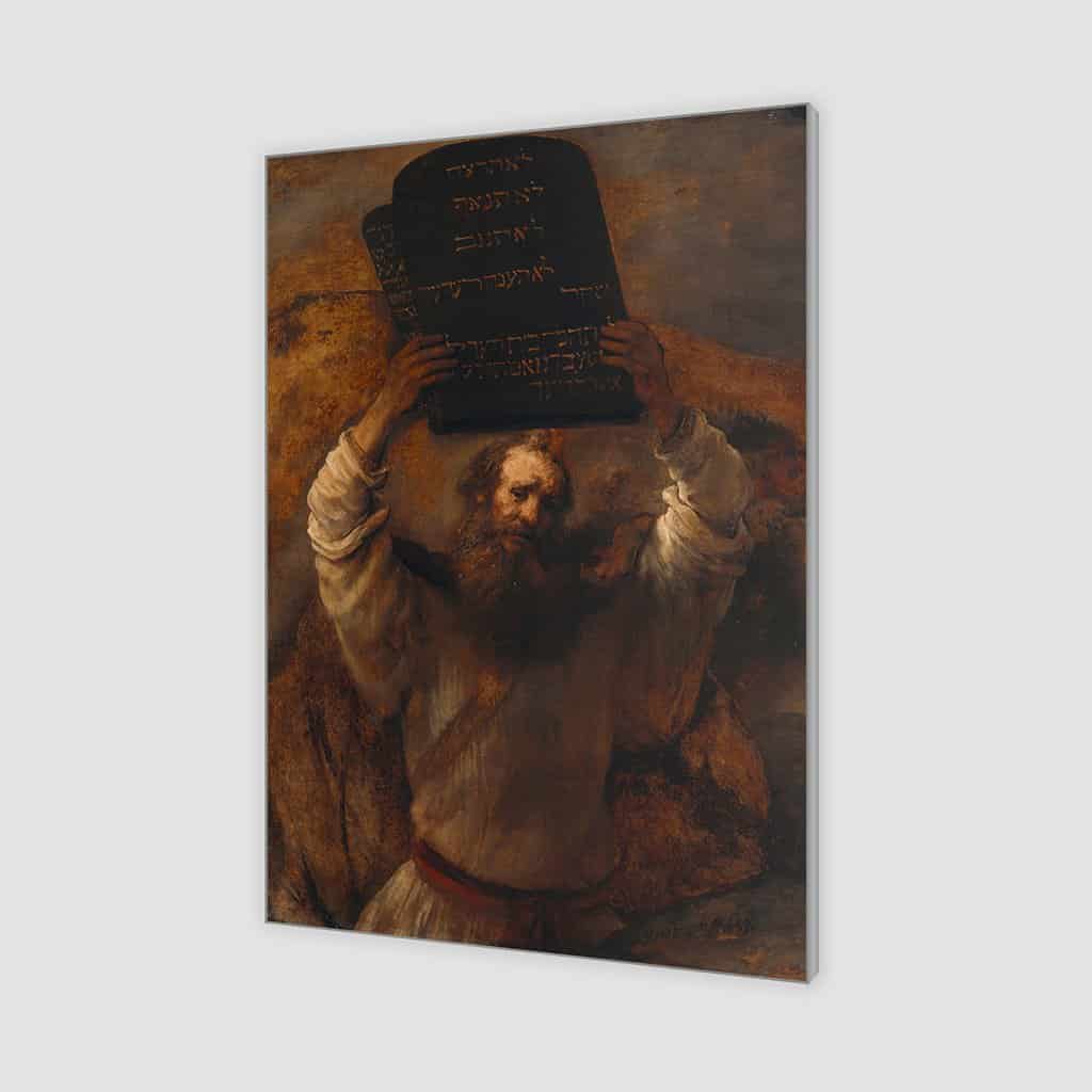 Mozes slaat de Stenen Tabletten met het Convenant (Rembrandt)