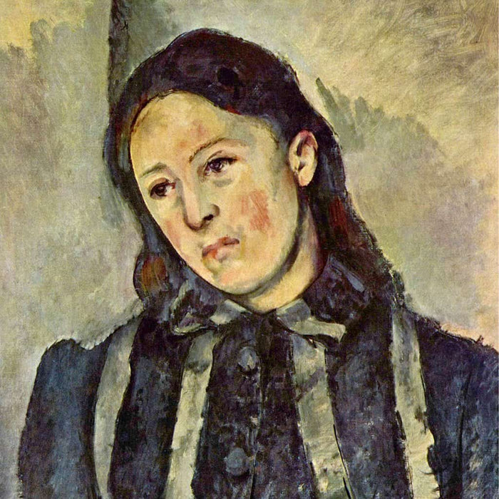 Madame Cezanne met ongebonden haar (Paul Cezanne)