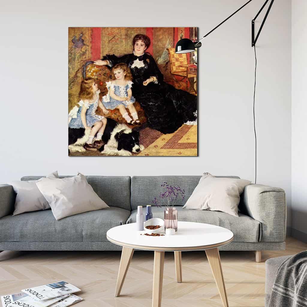 Portret van Mrs. Charpentier en haar kinderen (Pierre Auguste Renoir)
