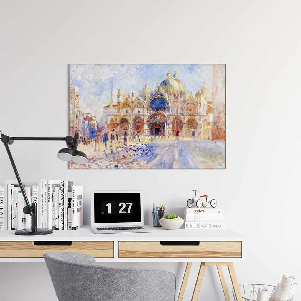 Het Piazza San Marco Venetië (Pierre Auguste Renoir)