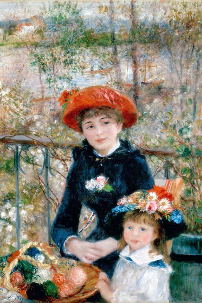 De twee zussen op het terras (Pierre Auguste Renoir)