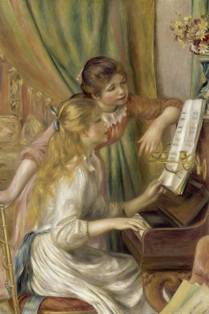 Jonge meisjes aan de piano (Pierre Auguste Renoir)