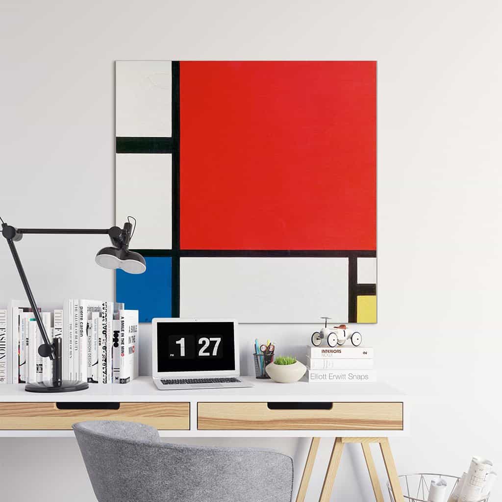 Compositie in rood blauw en geel (Piet Mondriaan)