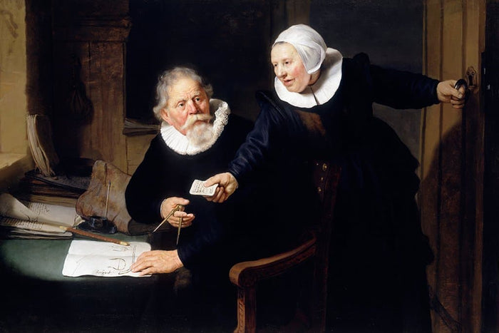 Portret van Jan Rijcksen en zijn vrouw Griet Jans (Rembrandt)