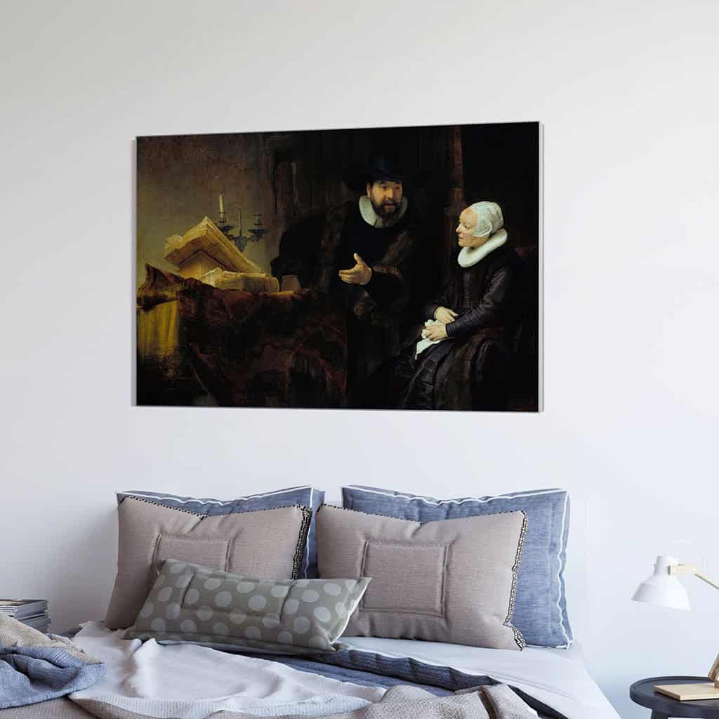 Portret van de mennonitische predikant Cornelius Claesz Anslo en zijn echtgenote Aaltje Gerritsdr Shouten (Rembrandt)
