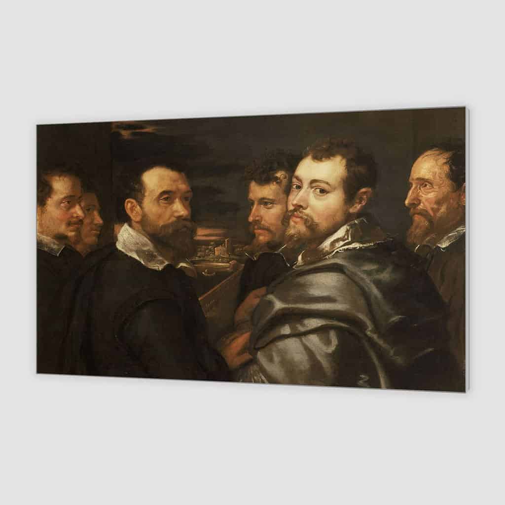 Portret in een kring van vrienden uit Mantua (Peter Paul Rubens)