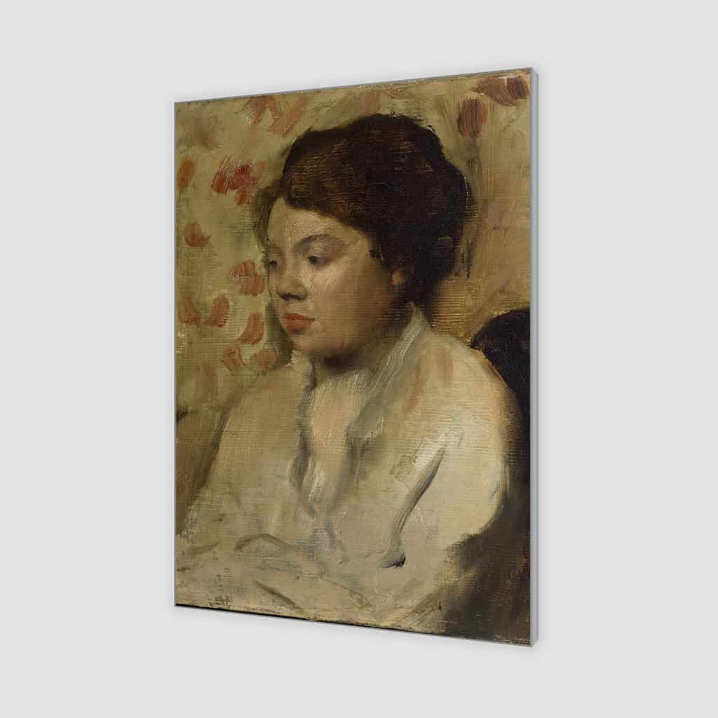 Portret van een Jonge Vrouw - Edgar Degas