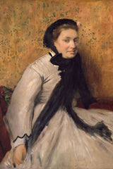 Portret van een Vrouw in grijs - Edgar Degas