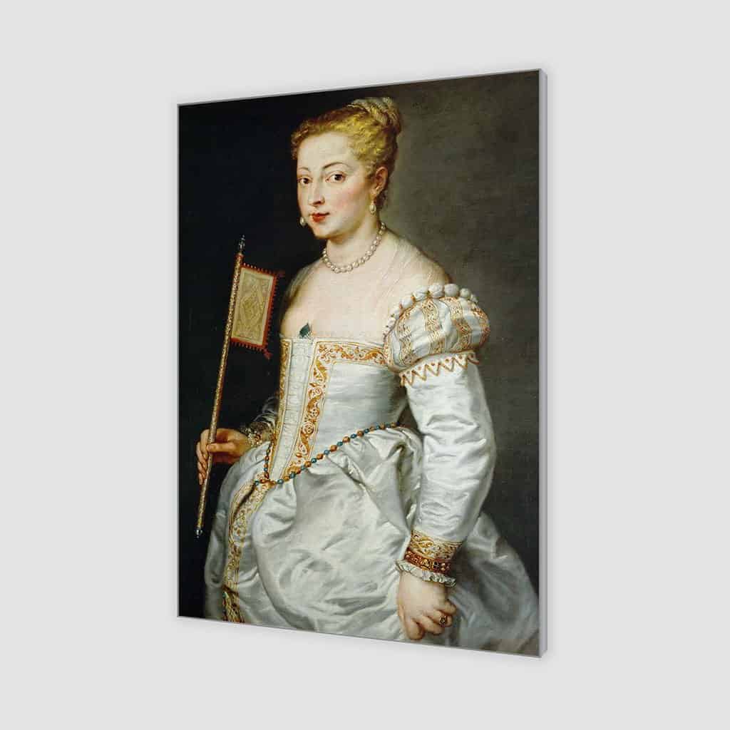 Portret van een dame - Meisje met een Ventilator (Peter Paul Rubens)