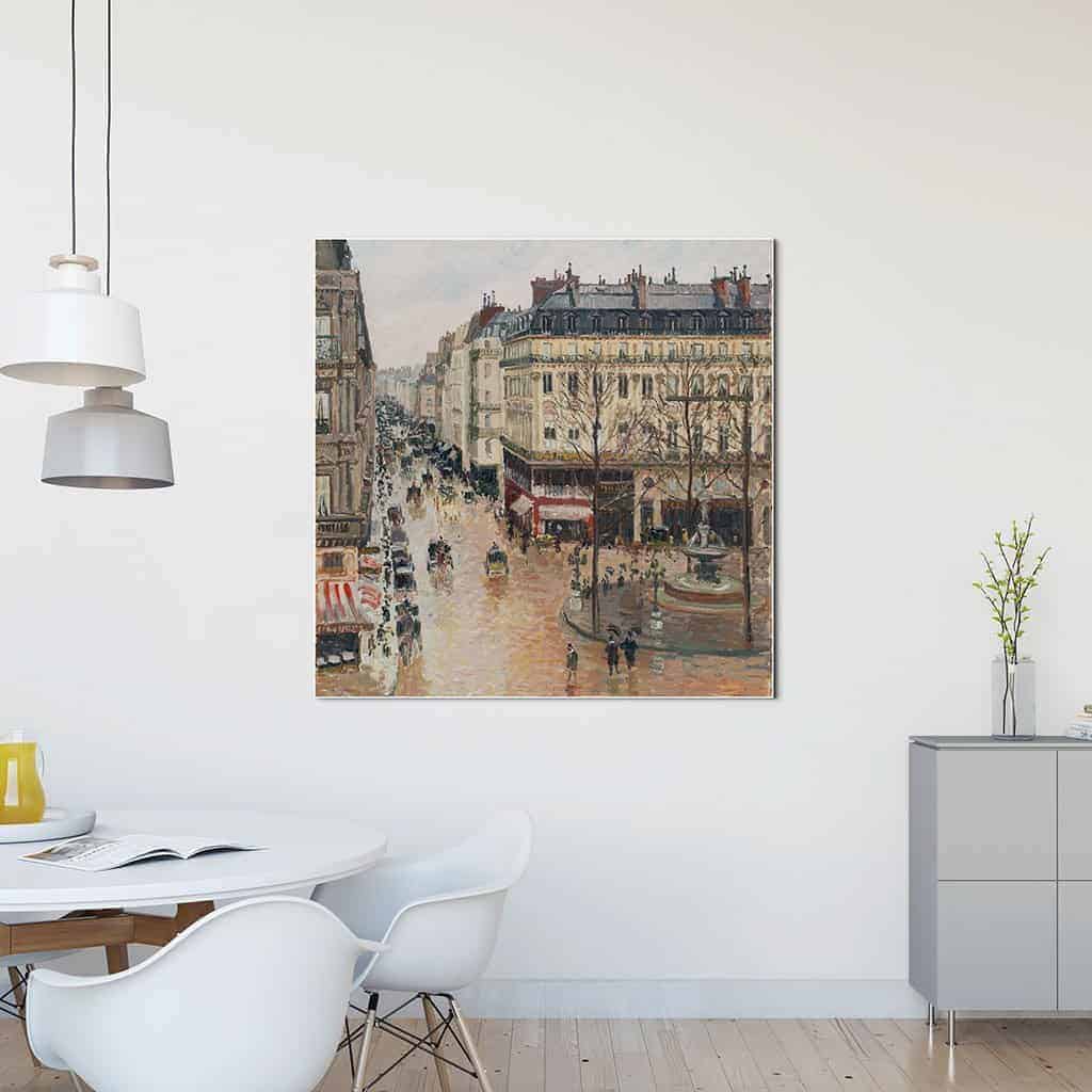 Rue Saint Honore Zonne effect Middag - Camille Pissarro