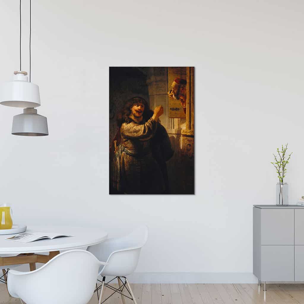 Simson die zijn schoonvader (Rembrandt)