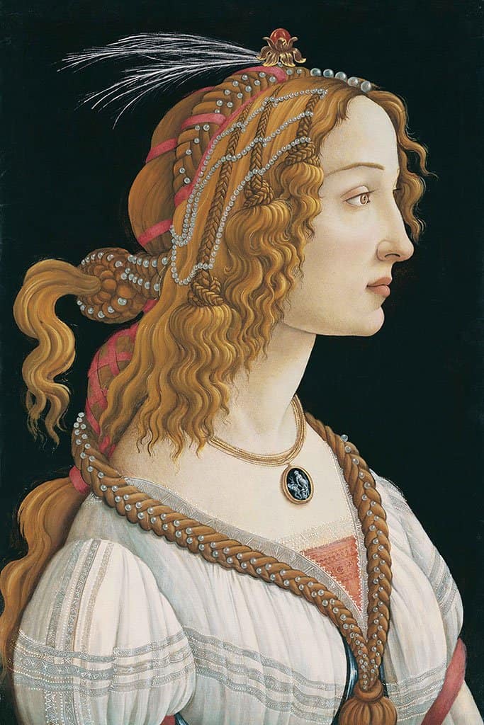 Geïdealiseerd Portret van een Dame (Sandro Botticelli)