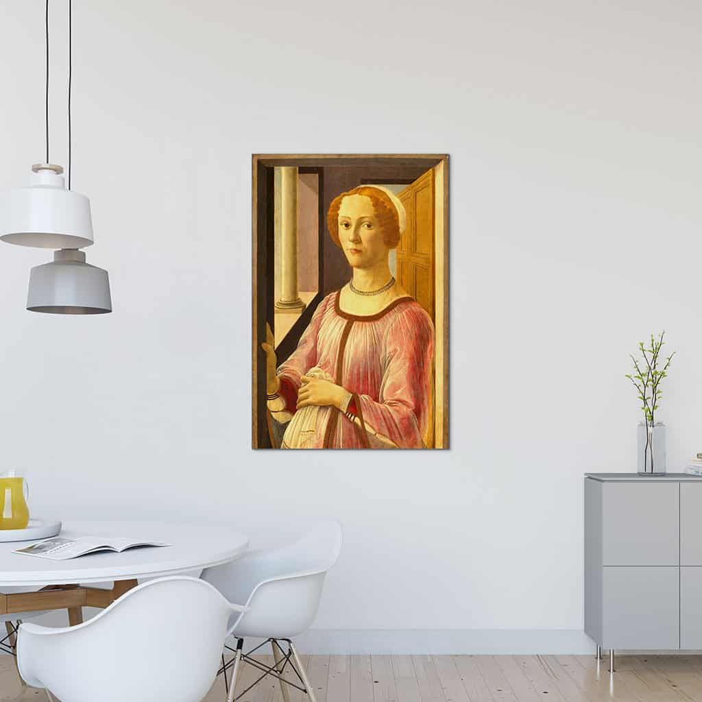 Portret van een dame bekend als Smeralda Bandinelli (Sandro Botticelli)