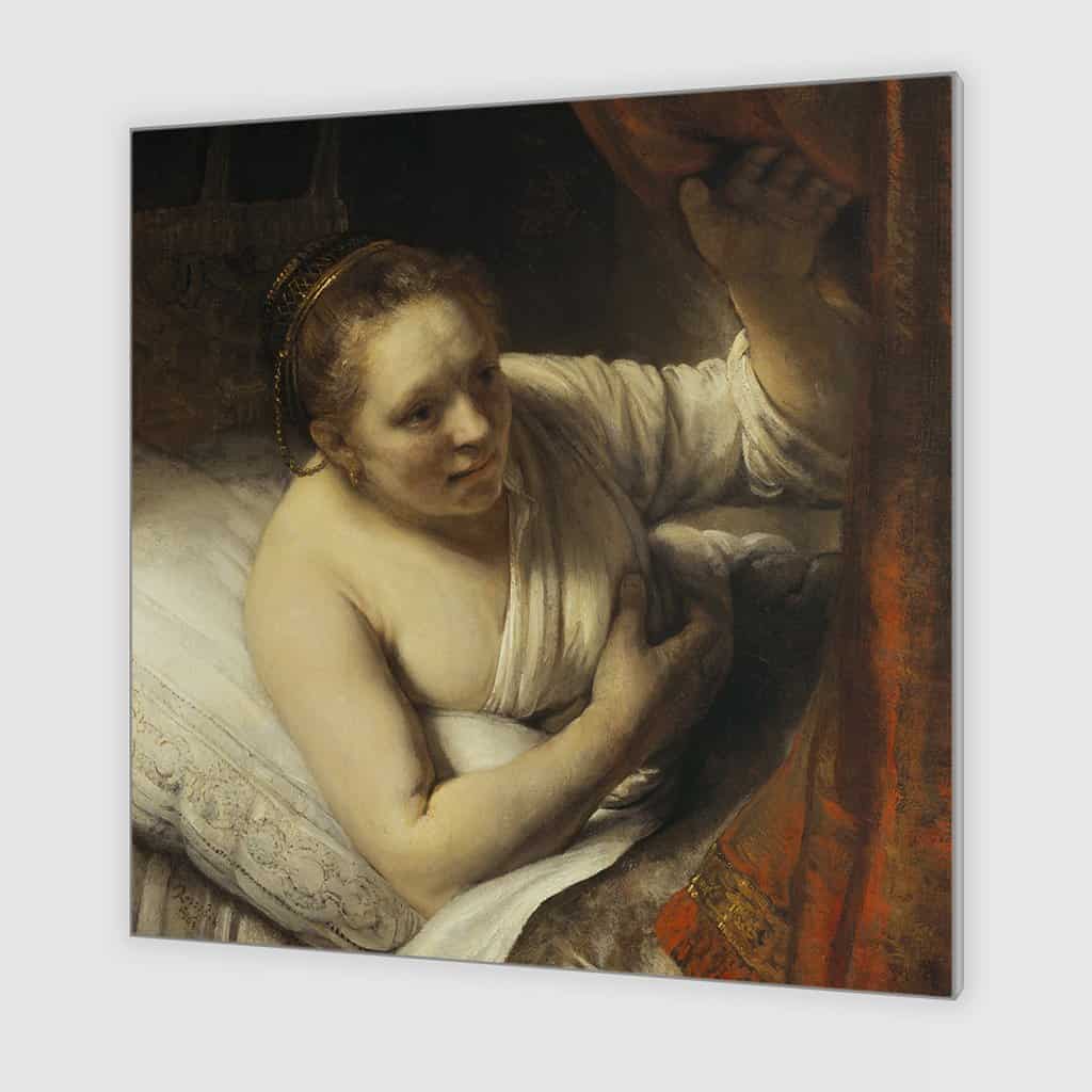 Sarah wachtend op Tobias (Rembrandt)