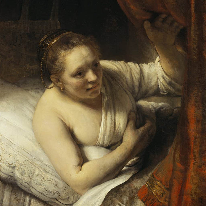 Sarah wachtend op Tobias (Rembrandt)