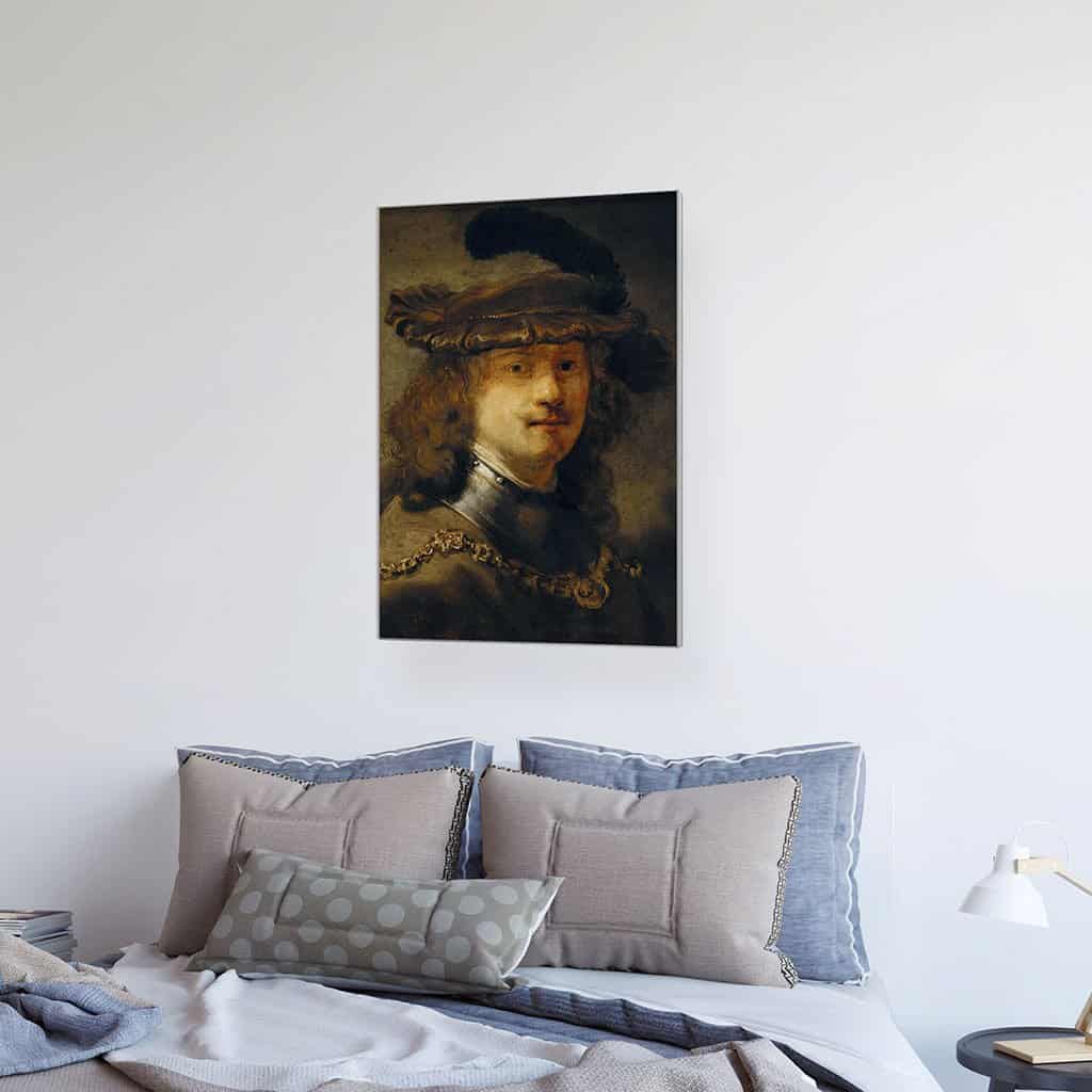 Zelfportret omgetoverd tot een ' tronie ' (Rembrandt)