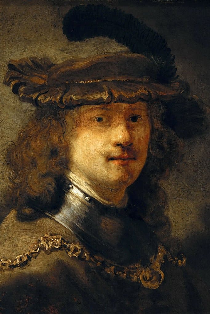 Zelfportret omgetoverd tot een ' tronie ' (Rembrandt)