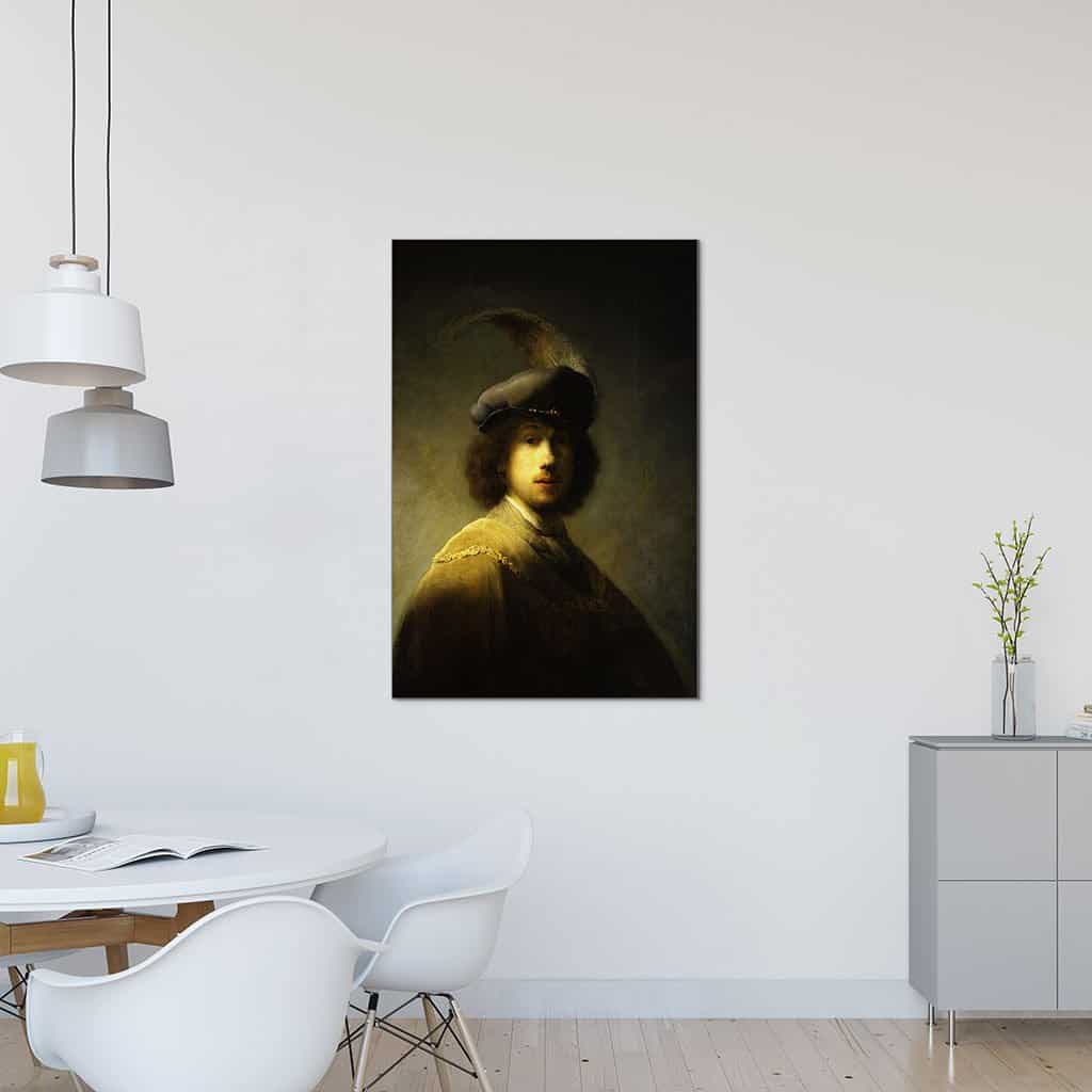 Zelfportret met pruimen baret (Rembrandt)