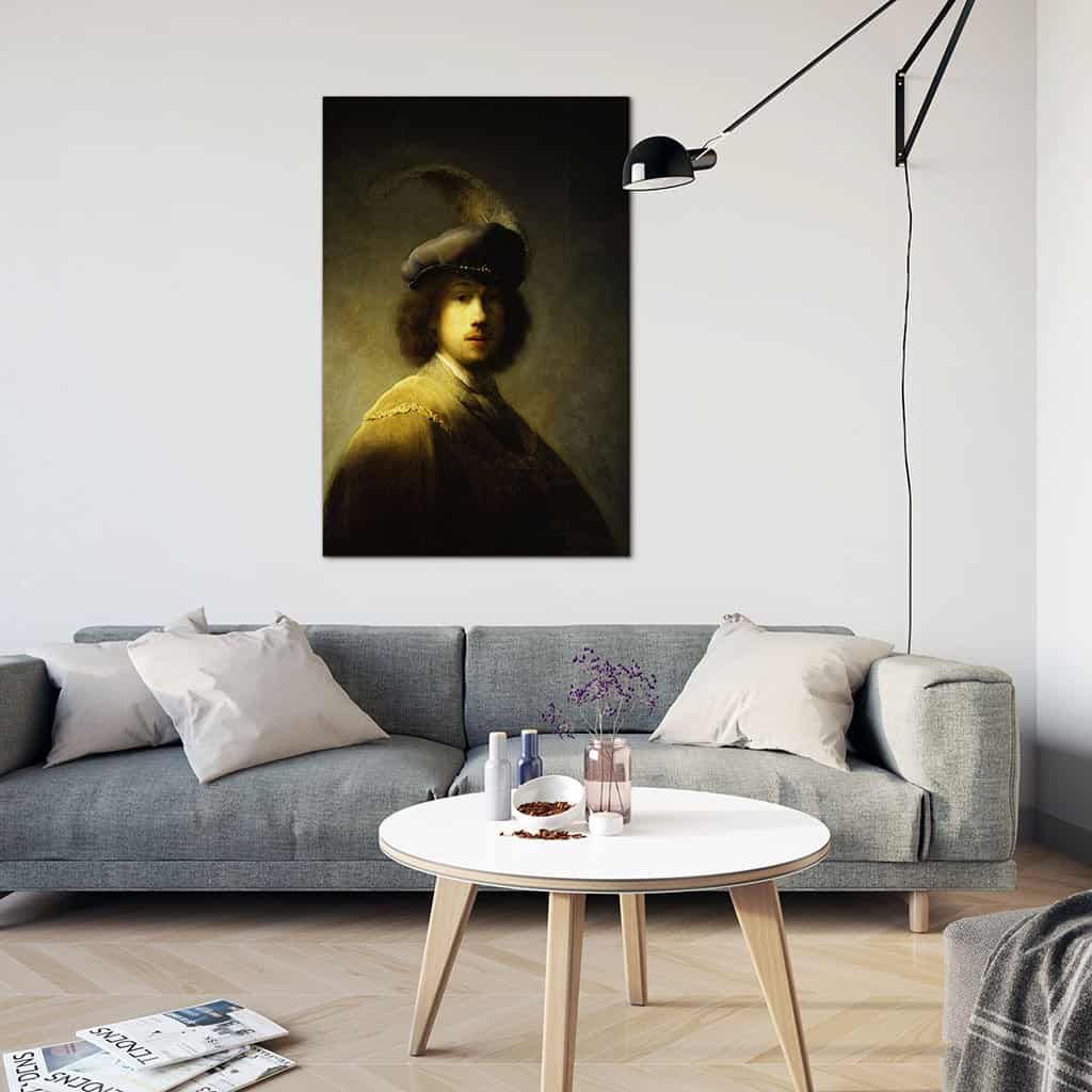 Zelfportret met pruimen baret (Rembrandt)